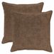 vidaXL - Kussensloop - 2 stuks - Lichtbruin - 55 x 55 cm