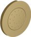 Hotbath Mate M130 bodyjet inbouw rond geborsteld messing PVD
