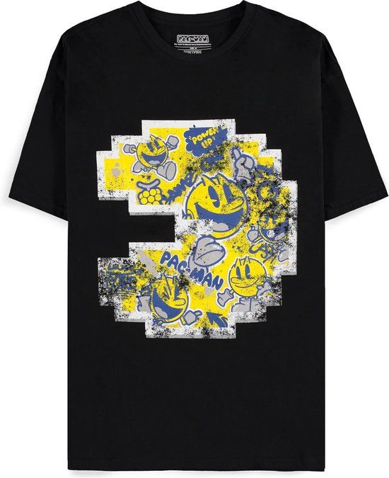 Difuzed Pac-Man Pixel T-shirt - Black - Unisex - M