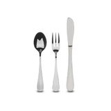 BERGNER Q3460 Kinderbestekset van roestvrij staal München Silver Shiny Collection 3-delig
