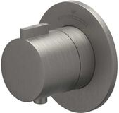 IVY Pact Afbouwdeel Inbouwthermostaat Symmetry met Rond Rozet - Geborsteld Metal Black PVD