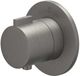 IVY Pact Afbouwdeel Inbouwthermostaat Symmetry met Rond Rozet - Geborsteld Metal Black PVD