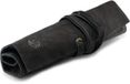 Angus Stoke Leonardo Étui en cuir avec roulettes pour stylos, pinceaux et accessoires, étui en cuir fait main, noir, 30 x 20 cm, porte-stylos sur roulettes
