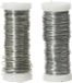 Decoris Binddraad/wikkeldraad - 2x rolletjes - zilver - 30 m x 0,3 mm - hobbydraad/bloemendraad