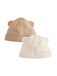 Next - Pasgeboren unisex - Set van 2 geribbelde babymutsjes - Grijs