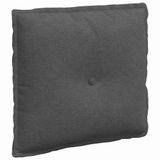 vidaXL Rugkussen Donkergrijs 50 x 45 cm Corduroy stof