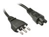 LINDY Câble d'alimentation 2m, fiche italienne vers IEC320 C5, noir
