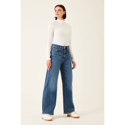 Garcia Raina High Waist Wide Leg Jeans - Blauw