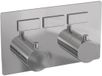 Brauer Chrome Edition - 3 voies - Thermostat encastrable - Boutons-poussoirs - Chrome