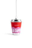 Yup in de boom kerstbal cappuccino to go 9.5cm multi