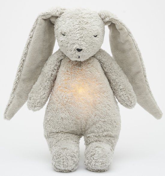 Moonie The Humming Bunny Slaapknuffel - Gray
