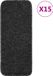 vidaXL Trapmatten - 15 st - anti-slip - rechthoekig - 60x25 cm - antracietkleur