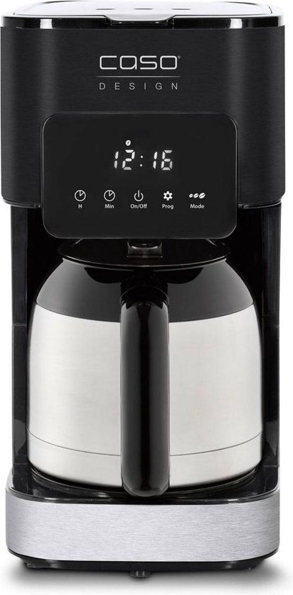 Caso Coffee Taste & Style Thermo - Vacuüm-koffiemachine - 1,2 l - Zwart/RVS
