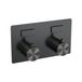 Brauer Gunmetal Edition - 2 voies - Thermostaat inbouw - Drukknop - Inbouw/opbouwdelen - Gunmetal Geborsteld PVD
