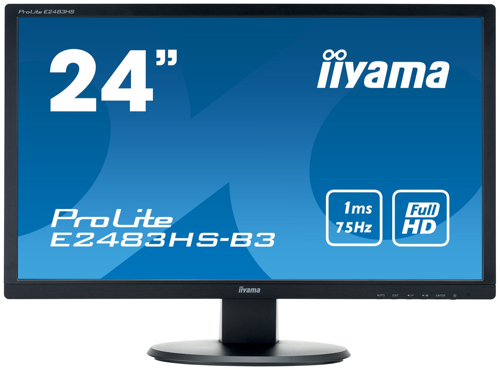 iiyama ProLite E2483HS-B3 - 24 inch Full HD Monitor - Zwart
