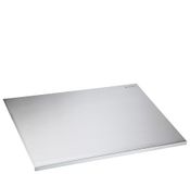 Zassenhaus Keukenwerkblad van roestvrij staal, 60 x 50 cm, met praktische randschaal in cm, aanslagrand voor veilig werken