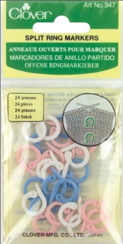 Clover Steekmarker, 24, roze/blauw