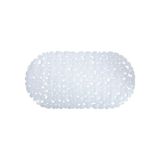 MSV Badmat, Wit, PVC, Ovaal, 99 x 39 cm
