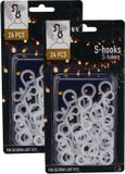 Accroche-lumières sans marque - 48x pcs - Forme S - Accrocher les décorations de Noël - Crochets - Crochets de gouttière
