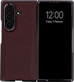 imoshion Kunstleren Backcover met Magnetische Ring met Pashouder voor Samsung Galaxy Z Fold 8 Ultra - Wine Red