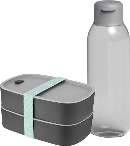 BergHOFF Lunchbox en Waterfles - Grijs - 500 ml