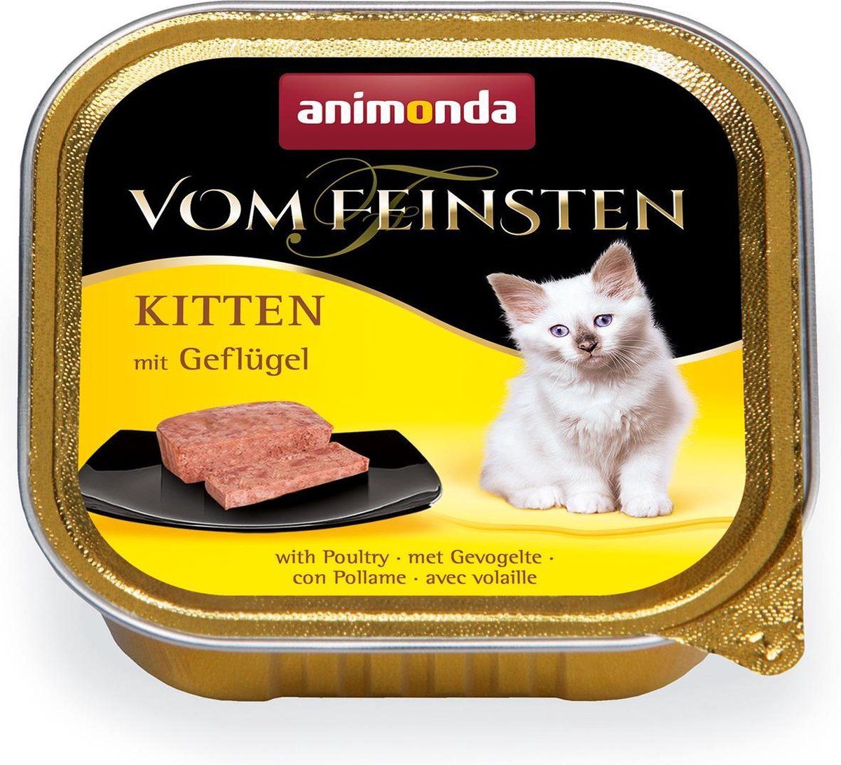 Animonda Vom Feinsten Kitten Kattenvoer - Met Gevogelte - 32 x 100 g
