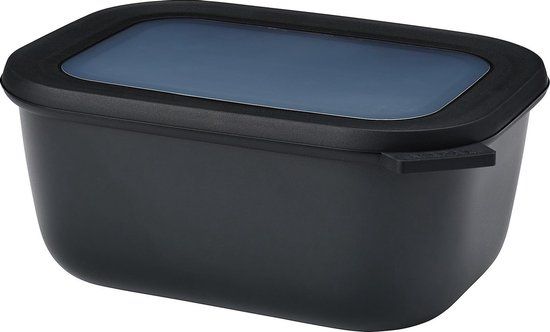 Mepal Cirqula Multikom Vershouddoos - 1500 ml - Rechthoekig - Nordic Black