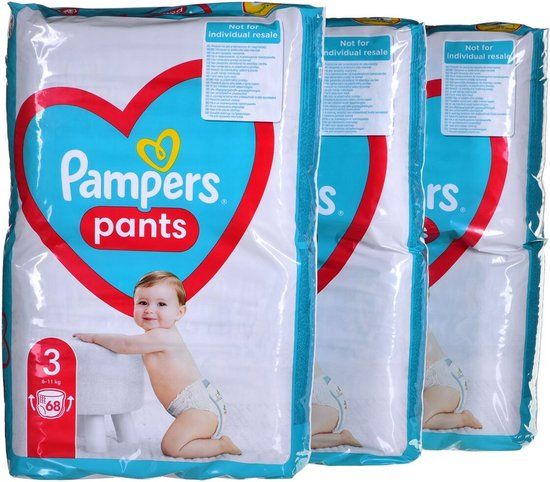 Pampers Pants Maat 3 - 204 stuks + GRATIS
