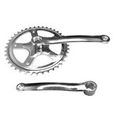 cyclingcolors Crankstel 40 tanden + zwengel 165 mm racefiets vierkante stift vintage 1 fixie en singlespeed