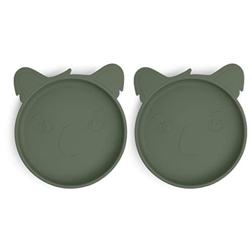nuuroo Akila silicone plate 2-pack - Dusty green - 5715235024428