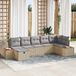 Prolenta Maison Exclusive - Tuinset met 8 stukken, beige, van polyrotan