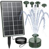 Merkloos Vijverpomp op zonne-energie - Fontein - Donkergroen - 3,5 W - 3 m kabel