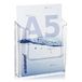 VITAdisplays® Muurbrochurehouder/DIN A5, transparant (NE-160WA)