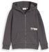Tom Tailor Hoodie-sweatjack met print op de rug - Maat 116/122 - dark urban grey