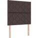 Tête de lit LED marron 100 cm tissu
