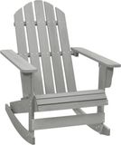 vidaXL Fauteuil de jardin bois gris