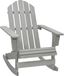 vidaXL Fauteuil de jardin bois gris