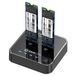 CoreParts MS-CLONER-NVME basisstation voor opslagstations Zwart