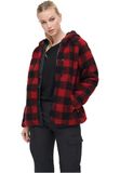 Brandit Teddyfleece Dames Fleece - rood/zwart - 4XL