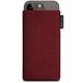 Adore June Klassieke bordeauxrode hoes, compatibel met iPhone 15 14 / iPhone 15 14 Pro, telefoonhoes van duurzame Cordurastof met reinigingseffect, Made in Europe