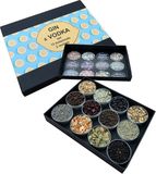 TeaSaltAndSpices TeaSalt&Spices Gin & Vodka Kruidenbox - Doe het zelf Gin Tonic Pakket met 2 Recepten - Cocktail Kruiden Cadeau Set - Wodka Drank Geschenk