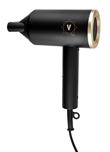 Venga! Hair Dryer, Ionic and Tourmaline, Diffuser, 360 ° Concentrator, 1 800 W, Black / Gold, VG HD 3001