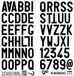 Quattroerre 4R Quattroerre.it Quattroerre 1221 letterset, zelfklevend, kentekenplaat, zwart