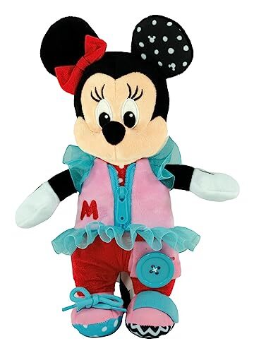 Clementoni - 17860 - Disney Baby Minnie Aankleedknuffel - Knuffel, Montessori Speelgoed, Educatief Speelgoed Voor Kinderen, Stimuleert De Baby-motoriek, Baby Speelgoed, 18-36 Maanden