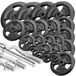 Marbo Sport Barres d'haltères Set de disques d'haltères Tri-Grip 172 kg