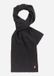 Lyle & Scott Lambswool ribbed scarf - jet black marl
