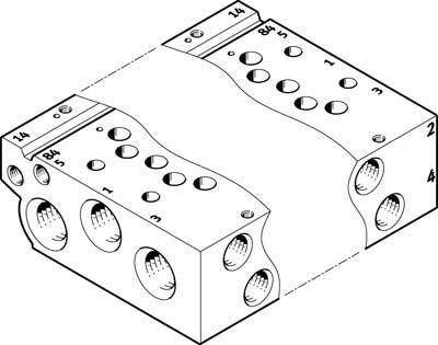 Festo 566644 Model VABM-L1-14W-G14-4 Vouwspoor