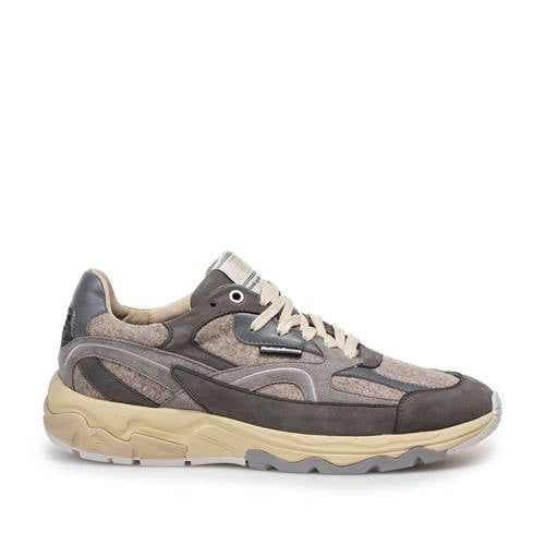 Floris van Bommel De Rezer 01.46 leren sneaker donker grijs