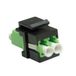 ROLINE Keystone LWL-Adapter LC/LC Duplex, Multimode, OM5