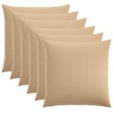 vidaXL Kussensloop HEERLEN Crèmekleurig 70 x 70 cm Stof (2 stuks)